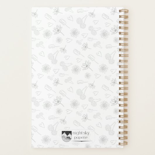 Floral Outline Planner Planer (Rückseite)