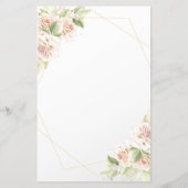 Floral Over oder Under-Brautparty-Spielkarte Flyer (Hinten)