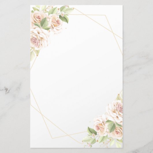 Floral Over oder Under-Brautparty-Spielkarte Flyer (Hinten)