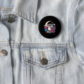 Floral Owl And Moon  Button (Beispiel)