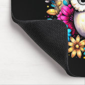 Floral Owl And Moon Mousepad (Ecke)