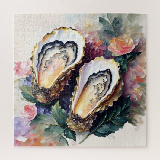 Floral Oyster Painting Puzzle (Vertikal)