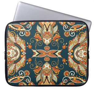 Floral Paisley Bandanna: Traditionelle Ornament Laptopschutzhülle