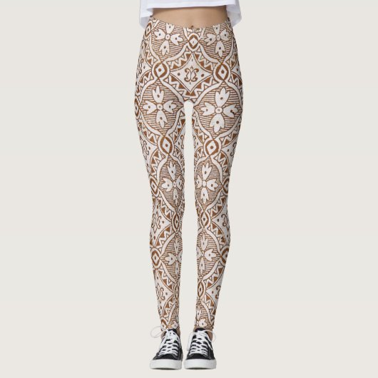 Floral Paisley Leggings (Vorderseite)