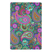 Floral Paisley nahtloses Muster II + Ihre Ideen Mini Klemmbrett (Rückseite)