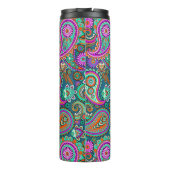 Floral Paisley nahtloses Muster II + Ihre Ideen Thermosbecher (Rückseite)