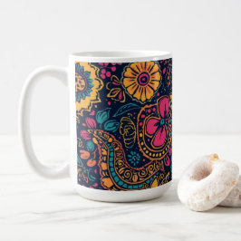 Floral Paisley Pattern Kaffeetasse
