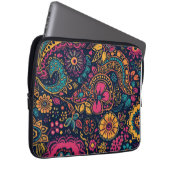 Floral Paisley Pattern Laptopschutzhülle (Vorne Rechts)