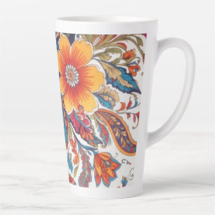 Floral Paisley Pattern Milchtasse