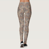 Floral Paisley Pattern – Ornamental Botanical Leggings (Rückseite)