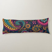 Floral Paisley Pattern Seitenschläferkissen (Rückseite)