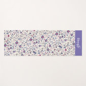 Floral Paisley Pattern Yogamatte (Vorderseite (Horizontal))