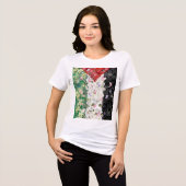 Floral Palestine Map - Free Palestine Map T - Shir Tri-Blend Shirt (Vorderseite voll)