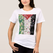 Floral Palestine Map - Free Palestine Map T - Shir Tri-Blend Shirt (Vorderseite)