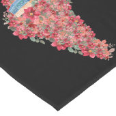 Floral Palestine map Kuppel Rock al Quads Geschenk Großer Tischläufer (Ecke)