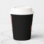 Floral Palestine map Kuppel Rock al Quads Geschenk Pappbecher (Links)