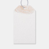 Floral Pampas Grass Modern Girl Baby Dusche Geschenkanhänger (Rückseite)