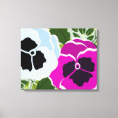 Floral Pansy Blume Leinwanddruck (Vorderseite)