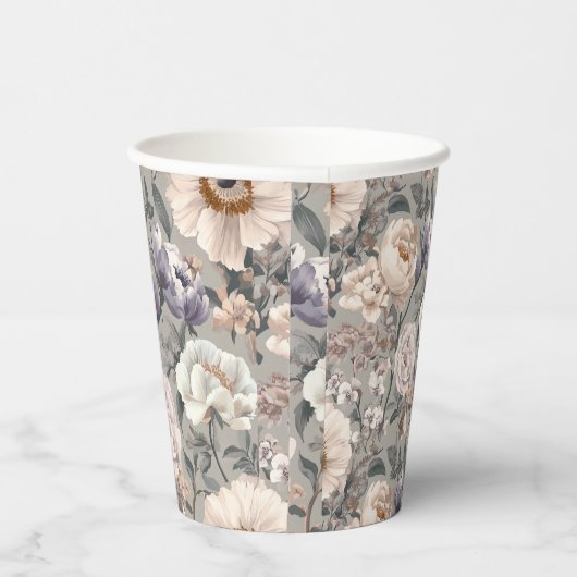 Floral Paper Cup Pappbecher (Rechts)