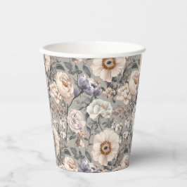 Floral Paper Cup Pappbecher