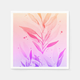 Floral Paper Napkin Serviette