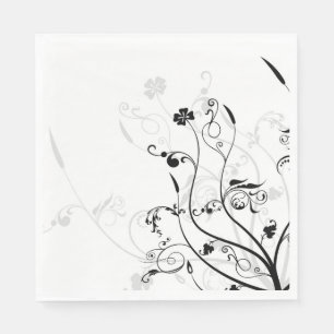Floral Paper Napkins Serviette