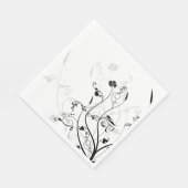 Floral Paper Napkins Serviette (Ecke)