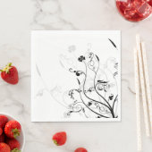 Floral Paper Napkins Serviette (Beispiel)
