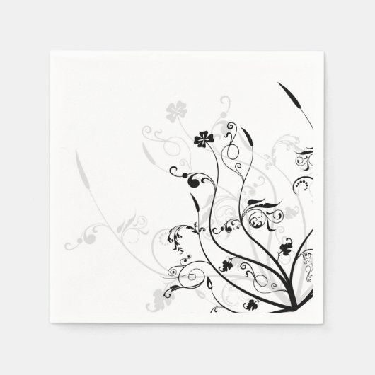 Floral Paper Napkins Serviette (Vorderseite)