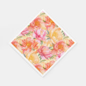 Floral Paper Napkins Serviette (Ecke)