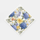 Floral Paper Napkins Serviette (Ecke)