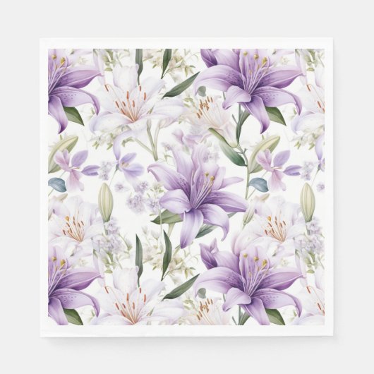 Floral Paper Napkins Serviette (Vorderseite)