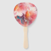 Floral Paper Plate Fächer (Rückseite)