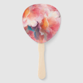 Floral Paper Plate Fächer