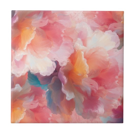 Floral Paper Plate Fliese (Vorderseite)