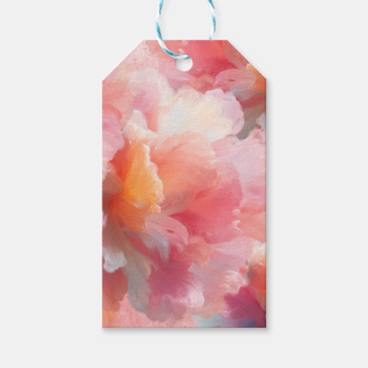 Floral Paper Plate Geschenkanhänger (Vorderseite)