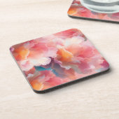 Floral Paper Plate Getränkeuntersetzer (Linke Seite)