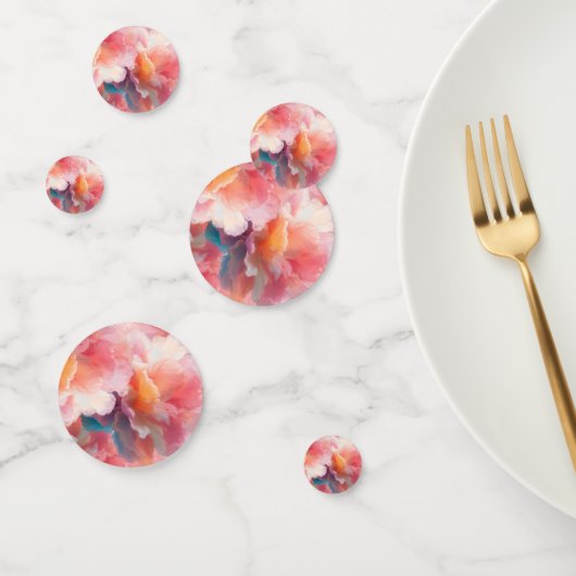 Floral Paper Plate Konfetti (Gruppe)