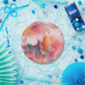 Floral Paper Plate Pappteller (Party)