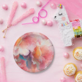 Floral Paper Plate Pappteller (Party)