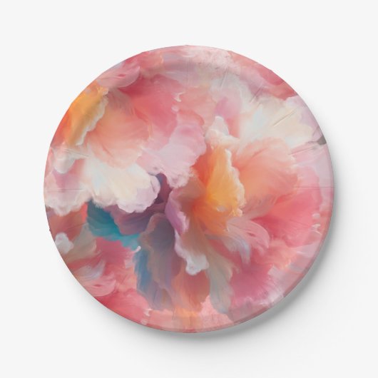Floral Paper Plate Pappteller (Vorderseite)