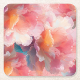 Floral Paper Plate Rechteckiger Pappuntersetzer