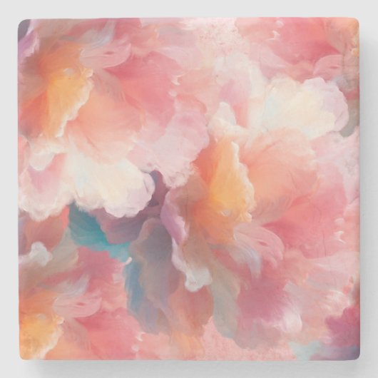 Floral Paper Plate Steinuntersetzer (Vorderseite)