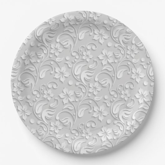 Floral paper plates pappteller (Vorderseite)
