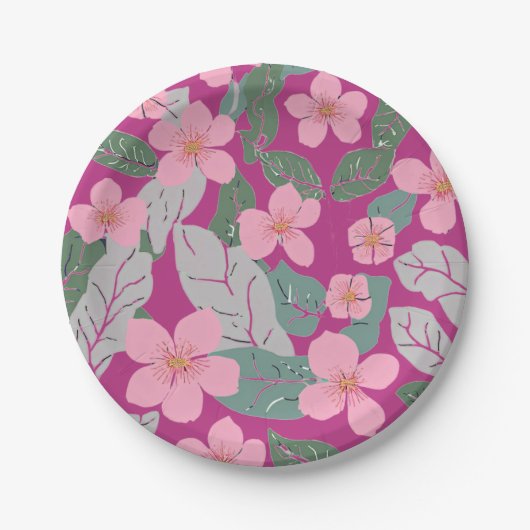 floral pappteller (Vorderseite)