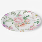 floral pappteller (Schrägansicht)