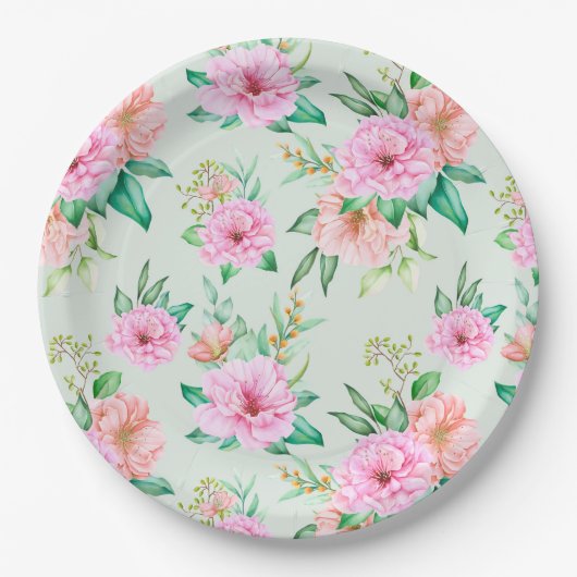 floral pappteller (Vorderseite)