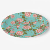 floral pappteller (Schrägansicht)