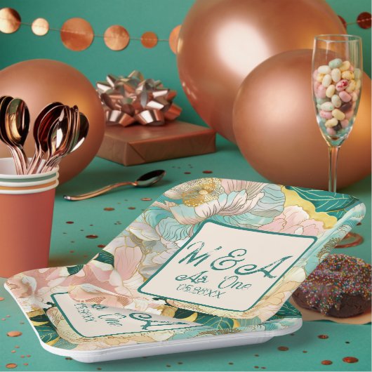 floral pappteller (Multi)