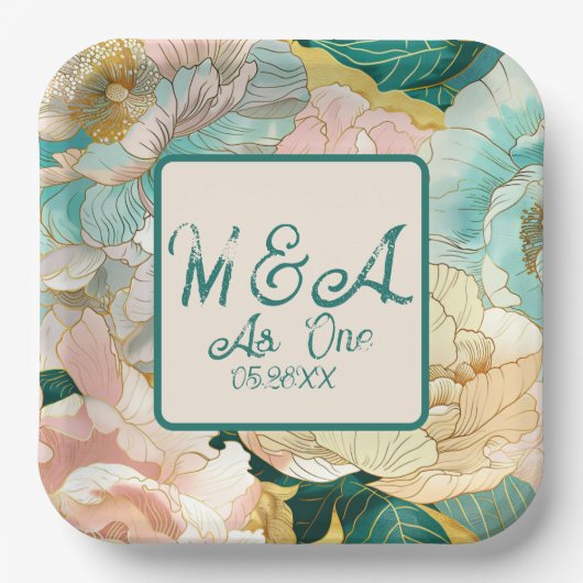 floral pappteller (Vorderseite)